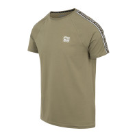 Cruyff Xicota Brand T-Shirt Vert Olive Blanc