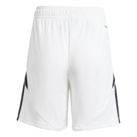 Short de football adidas Tiro 24 pour enfant, blanc et noir