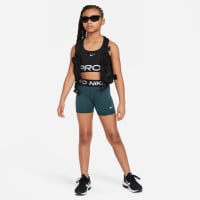 Brassière de sport Nike Pro Swoosh pour fille, noir et blanc