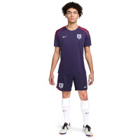 Set d'entraînement Nike England Strike 2024-2026 bleu foncé bordeaux blanc