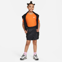 T-shirt Nike Sportswear pour enfants, orange et blanc