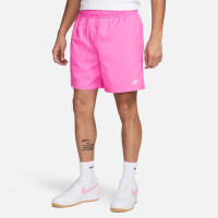Short Nike Club rose blanc