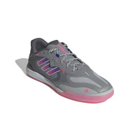 adidas Fevernova Court Chaussures de Foot en Salle (IN) Gris Rose Blanc Mauve