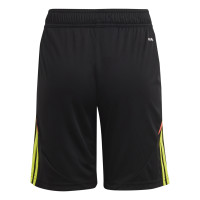 adidas Tiro 24 Short de Foot Enfants Noir Jaune Orange