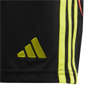 Short de football adidas Tiro 24 pour enfant noir jaune rouge