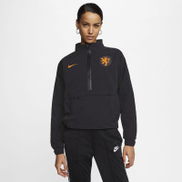 Nike Pays-Bas 1/4 Zip 2020-2022 Haut d'Entraînement Femmes Noir