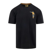 T-shirt graphique Cruyff Dos Rayas noir et orange