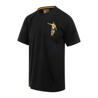 T-shirt graphique Cruyff Dos Rayas noir et orange