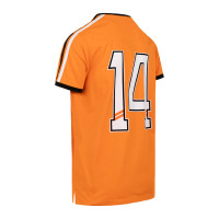 T-shirt Cruyff Dos Rayas Ringer orange noir blanc