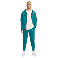 Nike Portugal Tech Fleece Trainingspak 2024-2026 Groen Beige