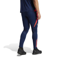 adidas Manchester United Pantalon d'Entraînement 2024-2025 Bleu Foncé Rouge Argenté