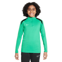 Pull en Haut d'Entraînement Nike Strike 1/4-Zip pour enfant, vert, noir, blanc