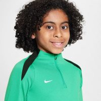 Pull en Haut d'Entraînement Nike Strike 1/4-Zip pour enfant, vert, noir, blanc