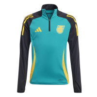 adidas Jamaica Trainingspak 1/4-Zip 2024-2026 Kids Groen Zwart Geel