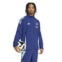 adidas Arsenal Présentation Veste d'Entraïnement 2024-2025 Bleu Foncé Bleu Clair