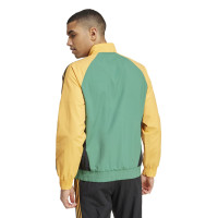 adidas Arsenal Culturewear Woven Trainingspak Full-Zip 2024-2025 Geel Zwart Groen