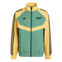 adidas Arsenal Culturewear Veste d'Entraînement Woven 2024-2025 Jaune Vert Noir