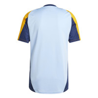adidas Real Madrid Maillot d'Entraînement 2024-2025 Bleu Clair Orange Bleu Foncé