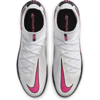 Nike PHANTOM GT ELITE DF Kunstgras Voetbalschoenen (AG) Wit Roze Zwart