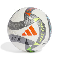 Ballon de football adidas UEFA Nations League Pro, taille 5, blanc, argenté, orange