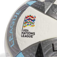 Ballon de football adidas UEFA Nations League Pro, taille 5, blanc, argenté, orange