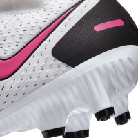 Nike Phantom GT Academy DF Gras / Kunstgras Voetbalschoenen (MG) Wit Zwart Roze