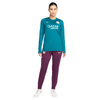 Nike Paris Saint-Germain Strike Pantalon d'Entraînement 2024-2025 Femmes Mauve Blanc Vert Doré