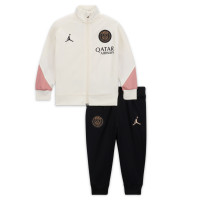 Nike Paris Saint-Germain x Jordan Strike Survêtement Full-Zip 2024-2025 Bébé Blanc Cassé Noir Rose
