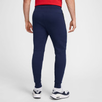 Nike Paris Saint-Germain Tech Fleece Pantalon 2024-2025 Bleu Foncé Blanc