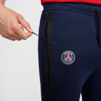 Nike Paris Saint-Germain Tech Fleece Pantalon 2024-2025 Bleu Foncé Blanc
