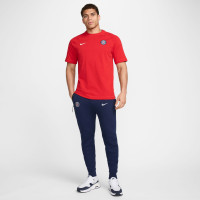 Nike Paris Saint-Germain Tech Fleece Pantalon 2024-2025 Bleu Foncé Blanc