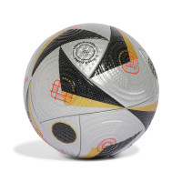 adidas EURO 2024 Fussballliebe Final Pro Ballon de Foot Taille 5 Argenté Noir