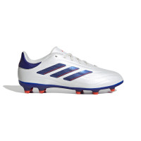 adidas Copa Pure 2 League Gazon Naturel Chaussures de Foot (FG) Enfants Blanc Bleu Rouge