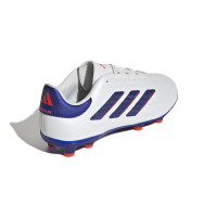 adidas Copa Pure 2 League Gazon Naturel Chaussures de Foot (FG) Enfants Blanc Bleu Rouge