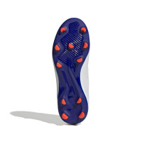 adidas Copa Pure 2 League Gazon Naturel Chaussures de Foot (FG) Enfants Blanc Bleu Rouge