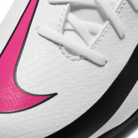 Nike PHANTOM GT Club DF Gras/Kunstgras Voetbalschoenen (MG) Kids Wit Roze Zwart