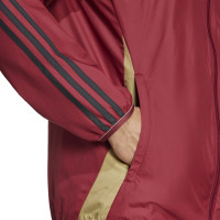 adidas Belgique Anthem Veste d'Entraînement Réversible 2024-2026 Rouge Noir Doré Beige