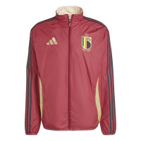 adidas Belgique Anthem Veste d'Entraînement Réversible 2024-2026 Rouge Noir Doré Beige