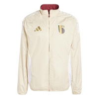 adidas Belgique Anthem Veste d'Entraînement Réversible 2024-2026 Rouge Noir Doré Beige