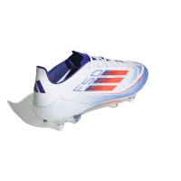 adidas F50 Elite Crampons Vissés Chaussures de Foot (SG) Blanc Rouge Bleu