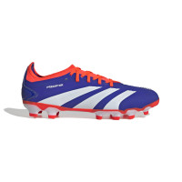 adidas Predator Pro Gazon Naturel Gazon Artificiel Chaussures de Foot (FG) Bleu Blanc Rouge