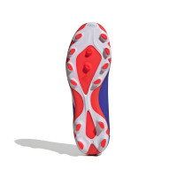 adidas Predator Pro Gazon Naturel Gazon Artificiel Chaussures de Foot (FG) Bleu Blanc Rouge