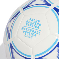 adidas Argentine Club Ballon de Foot Taille 5 Blanc Bleu
