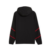 PUMA AC Milan Pre-Match Anthem Woven Trainingsjack 2024-2025 Zwart Rood