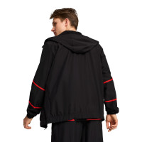 PUMA AC Milan Pre-Match Anthem Woven Trainingsjack 2024-2025 Zwart Rood