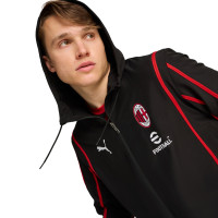 PUMA AC Milan Pre-Match Anthem Woven Trainingsjack 2024-2025 Zwart Rood