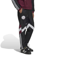 adidas Ajax Originals Track Trainingsbroek 2024-2025 Zwart Wit Bordeauxrood