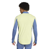 adidas Ajax Trainingstrui 1/4-Zip 2024-2025 Geel Blauw