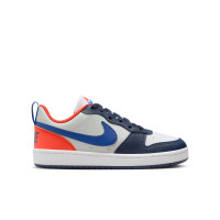 Nike Court Borough Low Recraft Sneakers Kids Wit Donkerblauw Blauw Oranje