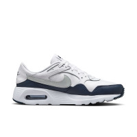 Baskets en cuir Nike Air Max SC blanc gris bleu foncé